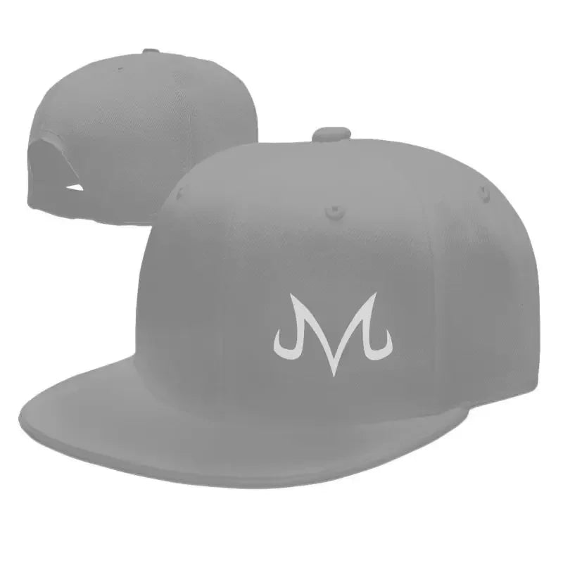 Majin Buu Print Hip Hop Flat Bill Caps Unisex Adjustable Snapback Caps Skateboard Hats