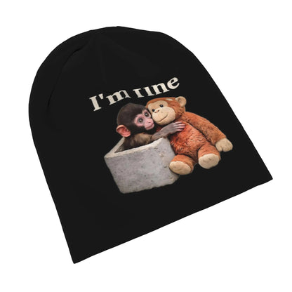 Men Women's Thin Hat Punch Monkey Autumn Spring Warm Cap Street Skullies Beanies Caps