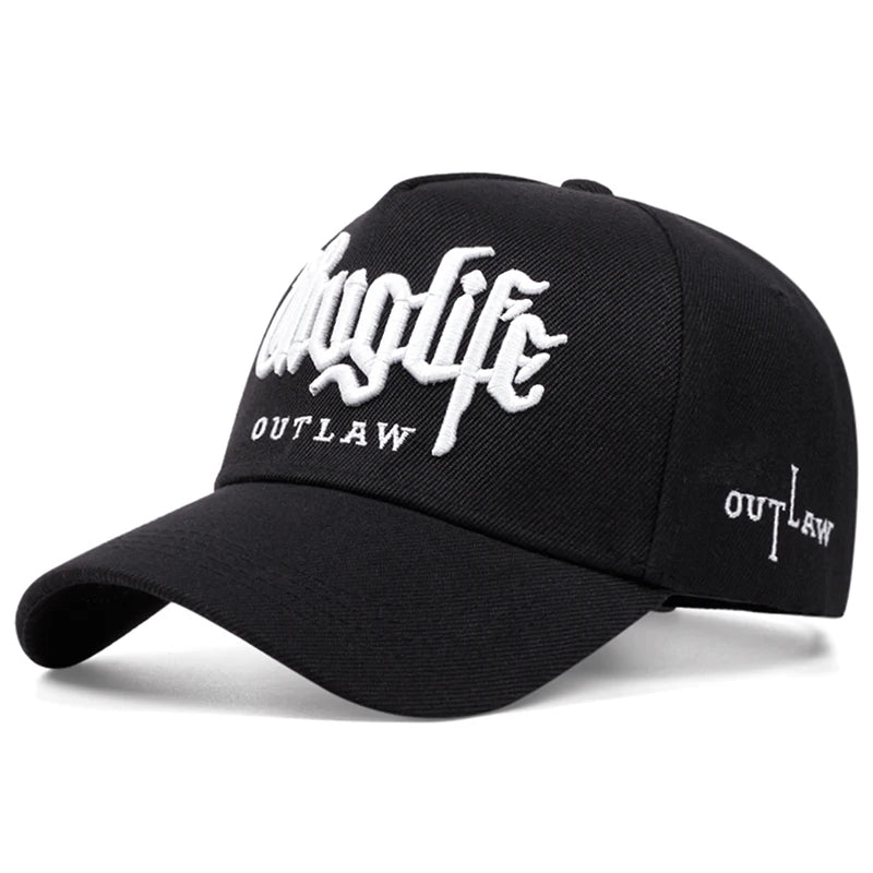 Simple and Fashionable New Baseball Hat Riot LIFE Embroidered Street Hip Hop Hat Daily Sunshade Hat