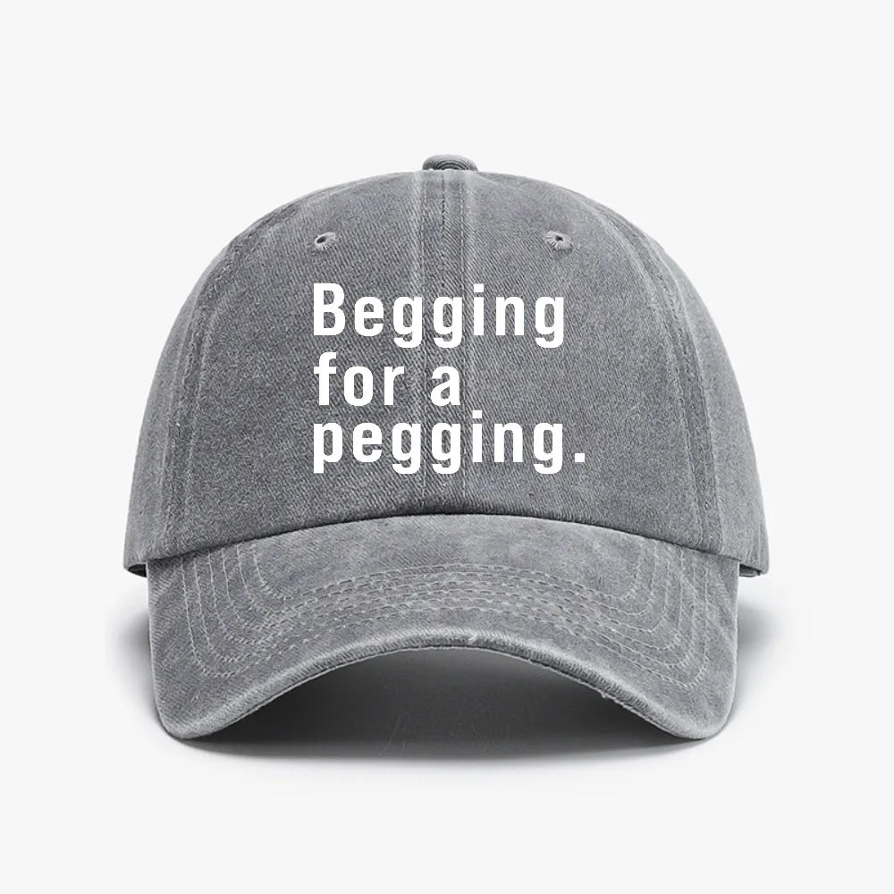 A Pegging Letter Baseball Cap
