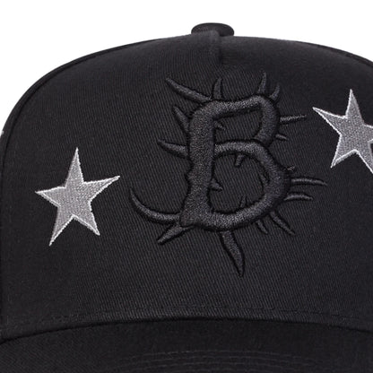 Unisex B Stars Embroidery Baseball Caps Spring Autumn Outdoor Adjustable Casual Hats Sunscreen Hat Sports Cap