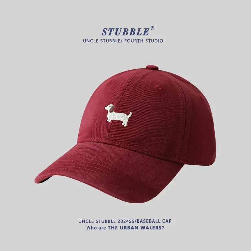 Unisex Original Design Embroidered Sausage Dog Baseball Cap