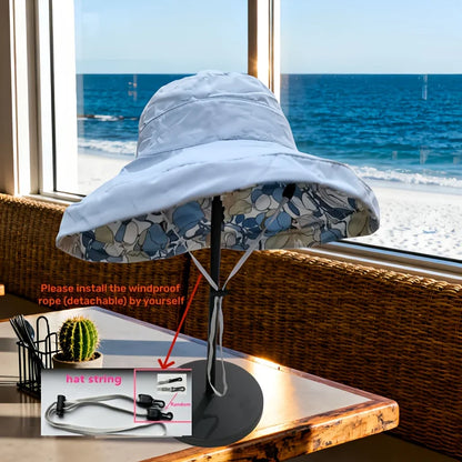 Wide-Brimmed & Reversible Women's Outdoor Hat