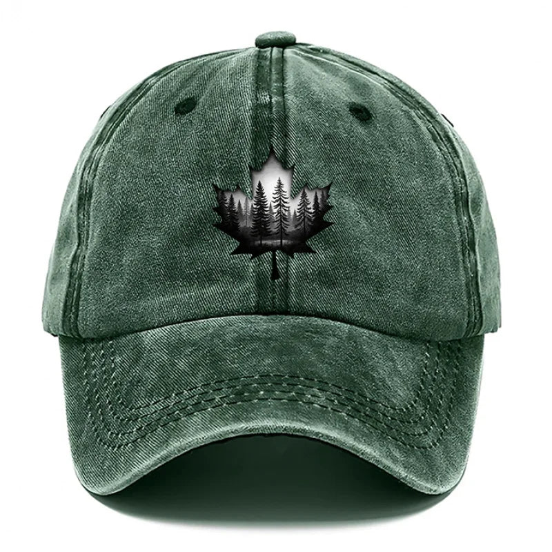 Design Style Maple Leaf Printed Hat