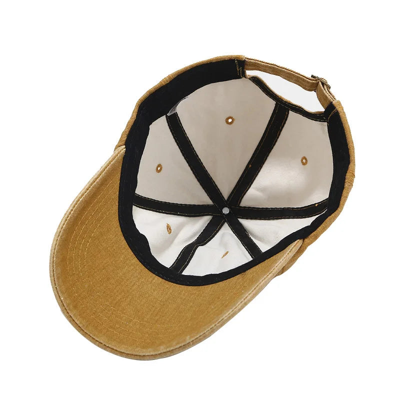 Letter C Embroidery Women Baseball Cap Solid Color Casual Peaked Caps