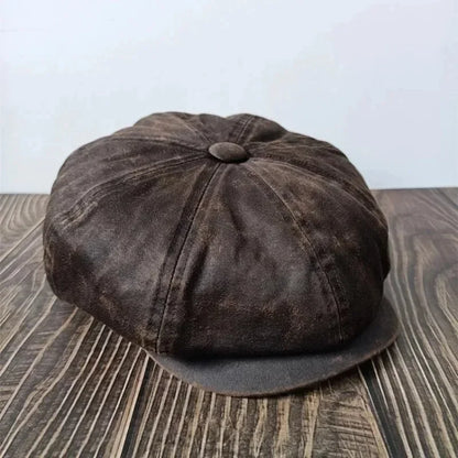 XL 60cm Waxed Paper Newsboy Cap
