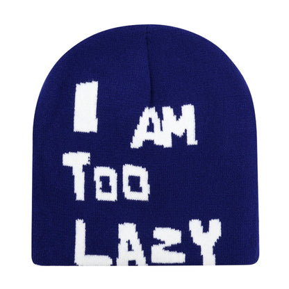 Y2k Letter Butter Knit Hats Skullies Beanies Autumn Winter Warm Hat