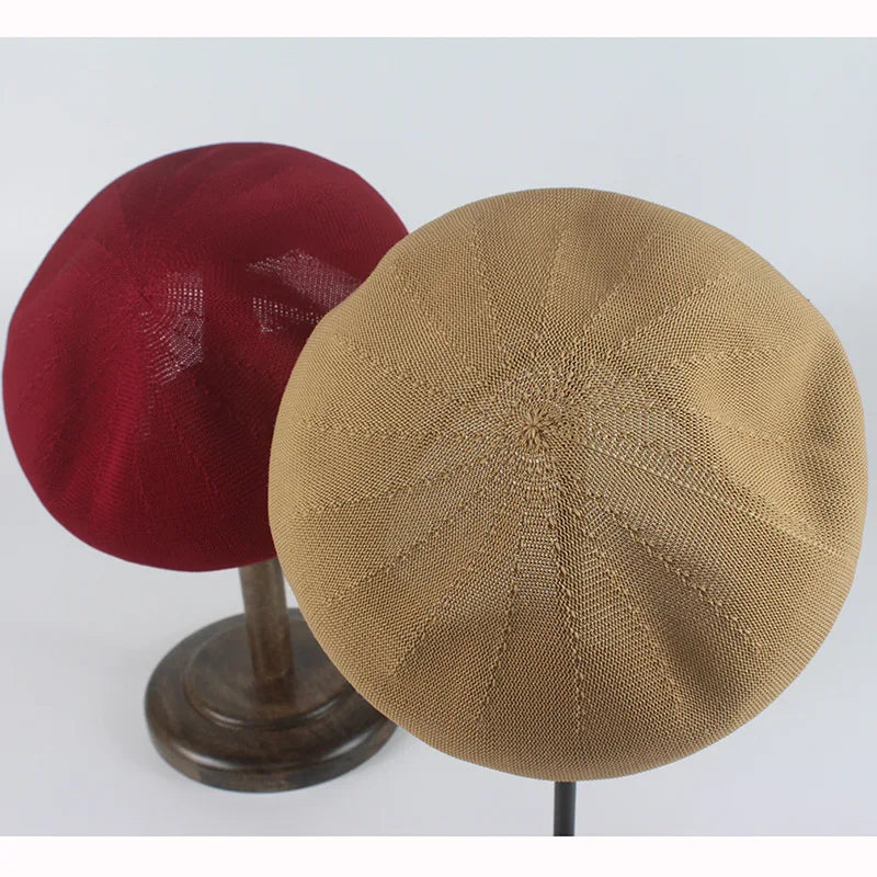 New Summer Solid Color Japan Style Beret Female