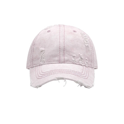 Women Face Slimming Washed Denim Baseball Cap