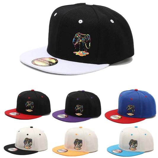 1PC Two - Color Block Hip - Hop Cap for Men and Women Snapback Cap
