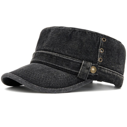 High Quality Baseball Cap 100% Cotton Denim Flat Top