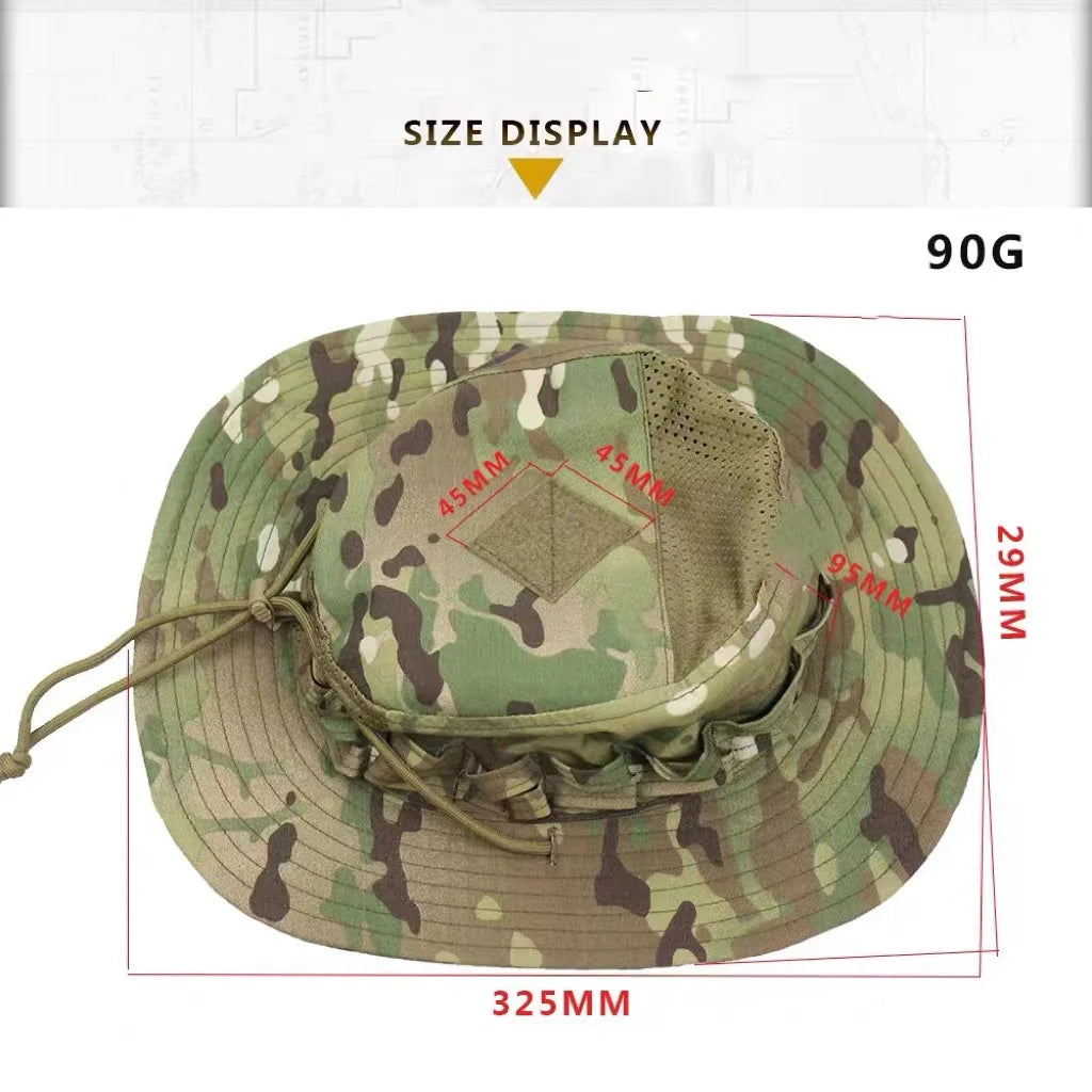 New Camo Tactical Enthusiasts Square Pocket Bonnie Cap Outdoor