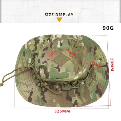 New Camo Tactical Enthusiasts Square Pocket Bonnie Cap Outdoor