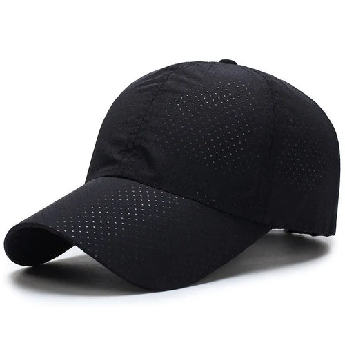 Quick Dry Breathable Mesh Baseball Cap Sun Protection Plain Hat Perforated For Women Men Outdoor Sports