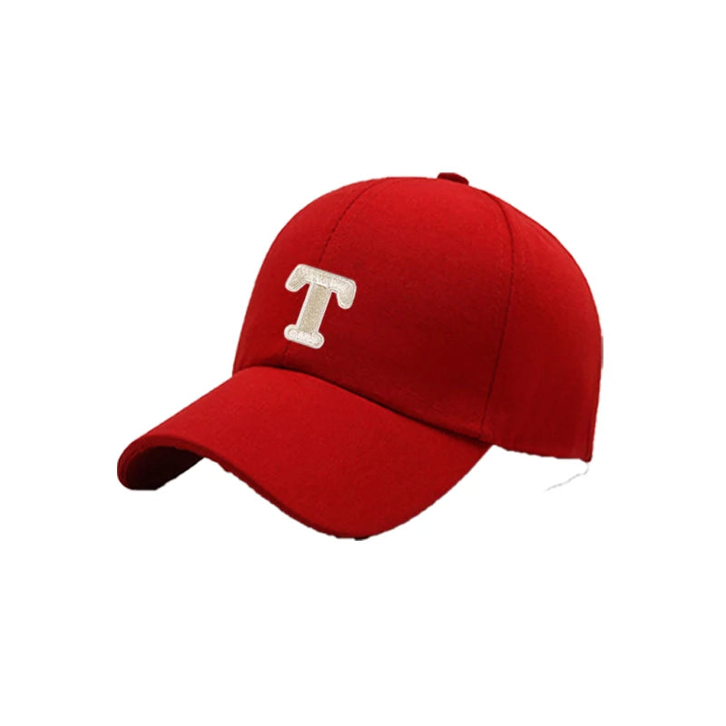 1pc Unisex A-Z Letter Pattern Sun-Shading Baseball Hat