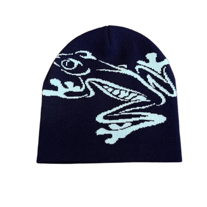 High Quality Frog Knit Hat Keep Warm Ear Protection Winter Autumn Hats