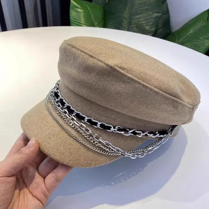 Stylish Navy Sun Hat Casual Military Hats