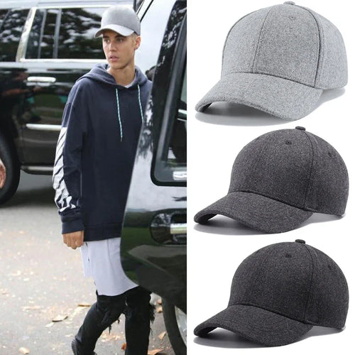 Autumn Winter Warm Baseball Cap Men