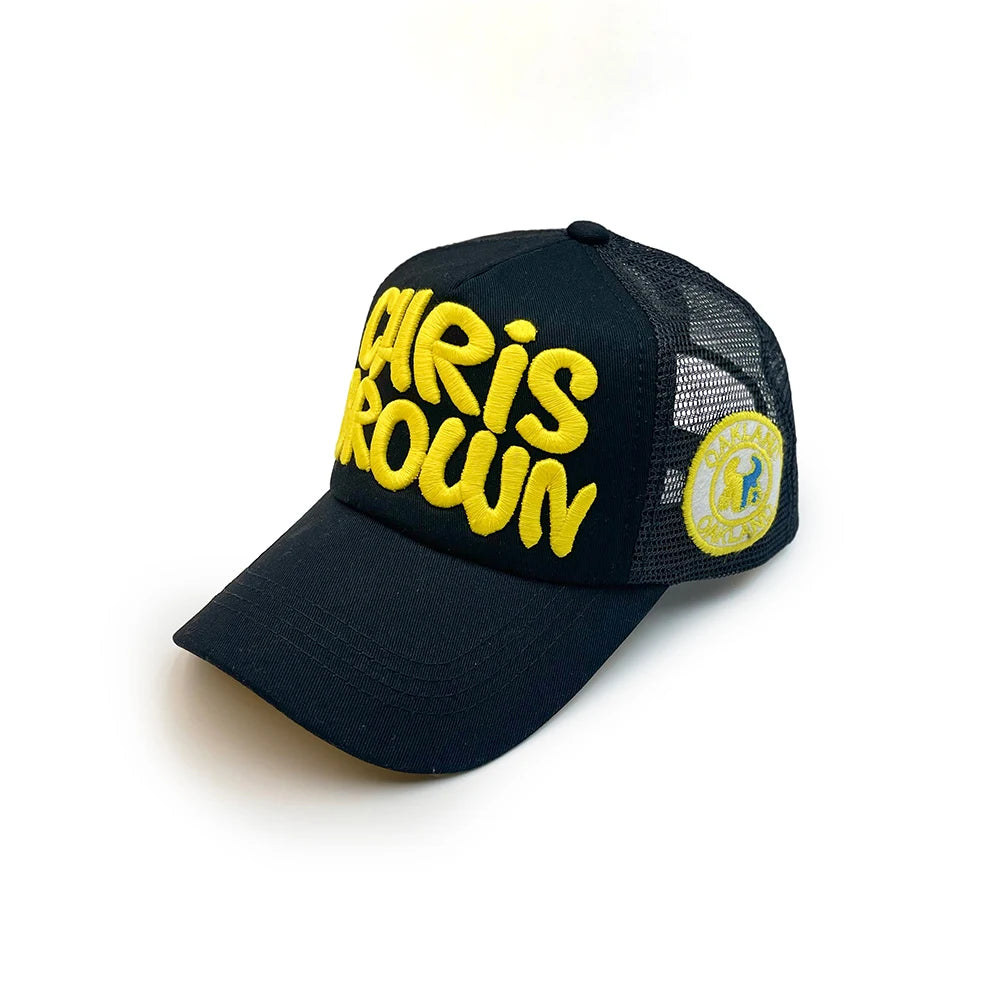 Mesh Breathable Baseball Cap Summer Stitching Letter Embroidery