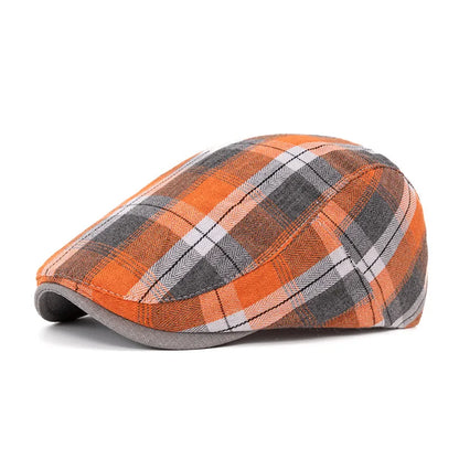 Colorful Plaid Beret For Men And Women