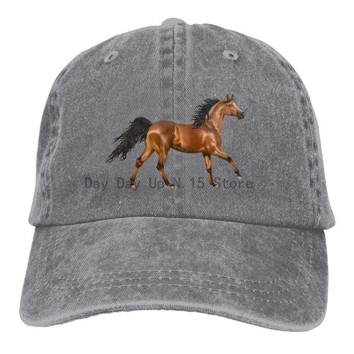 3D Horse Denim Hat Adjustable Unisex Tactical Baseball Caps