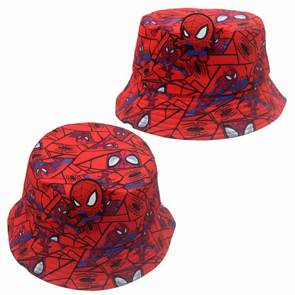 Cartoon Spider-Man Print Fisherman Hat