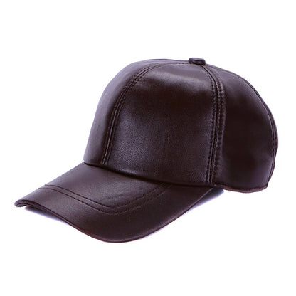 New 2026 Street Hip Hop Hat Leather Hat Fashion Adult Leather Hat
