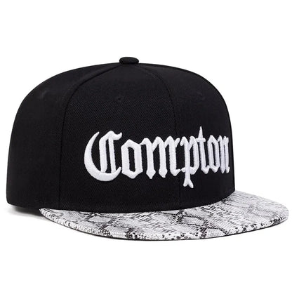 Unisex Compton Letter Embroidery Hip-Hop Hats Outdoor Adjustable