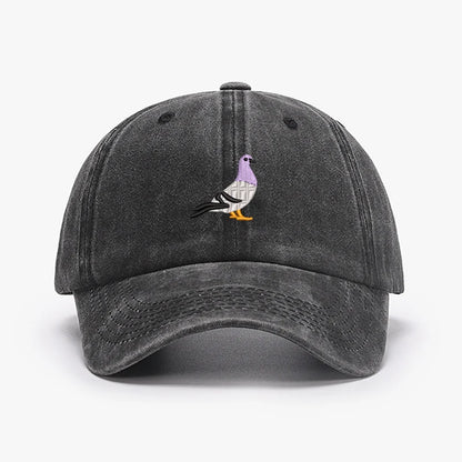 Embroidery Pigeon Design Spring Vintage Baseball Caps