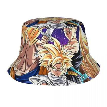 Goku Dragon Ball Bucket Hats for Woman Summer Travel Anime Manga
