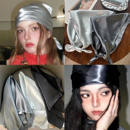 Fashion Y2K Headscarf Hat Bling Bling