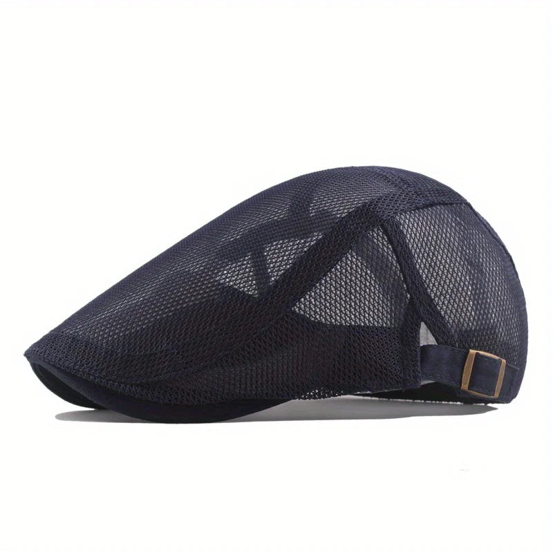 Outdoor Sun Hats Breathable Mesh Newsboy Cap Beret Men's Casual Hat