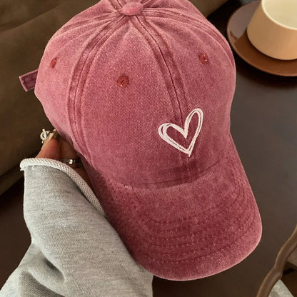Women Y2K Korean Washed Denim Snapback Hat
