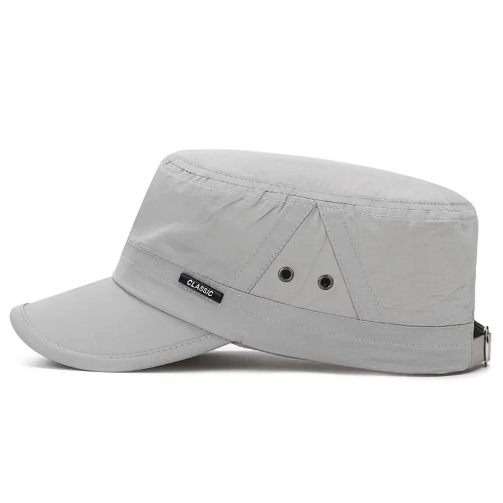 New Men Unisex Hat Baseball Cap Cotton Cadet Hat Breathable Combat Fishing Flat