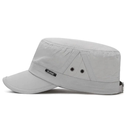 New Men Unisex Hat Baseball Cap Cotton Cadet Hat Breathable Combat Fishing Flat