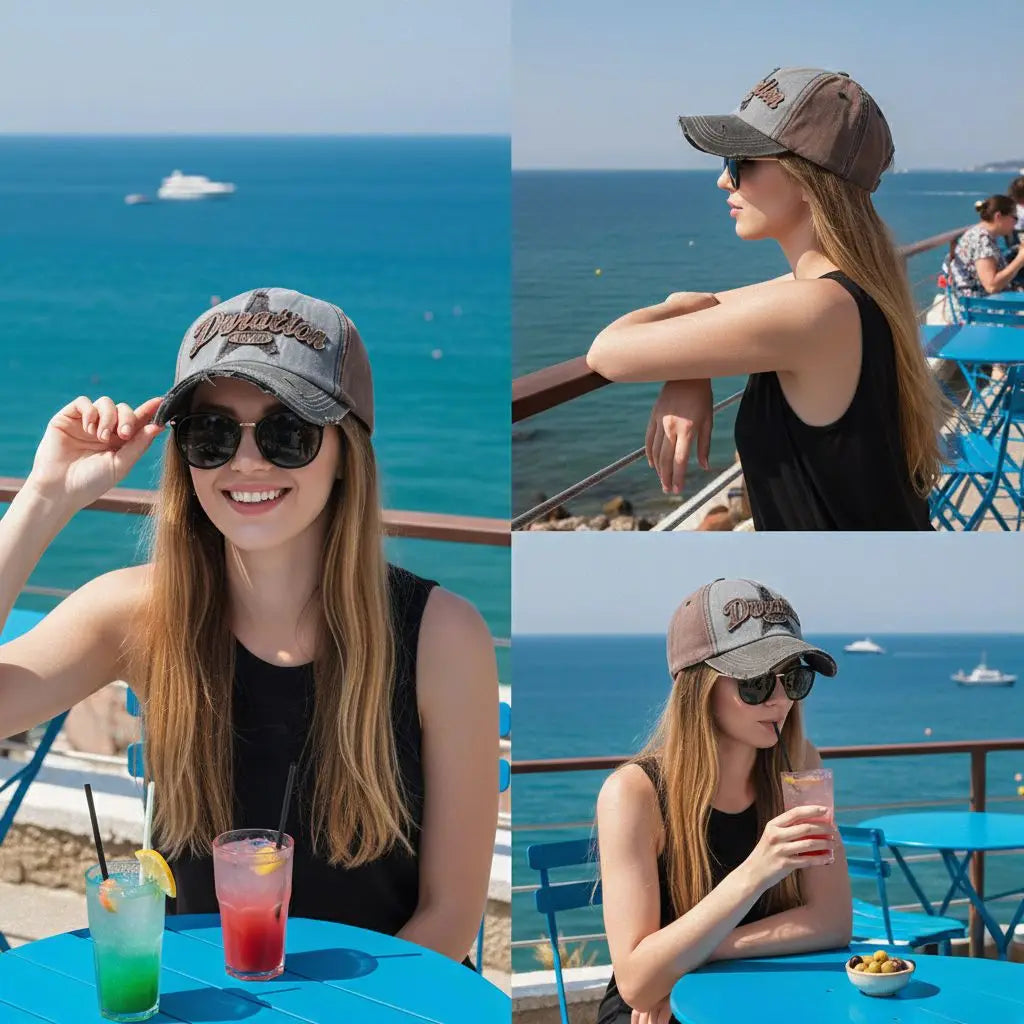 Plaid Washed Baseball Cap - Men's and Women's Hat