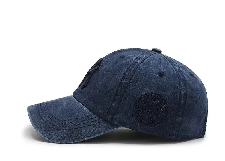 Hat Women's Korean Version Cap Soft Top Washed Distressed Baseball Cap