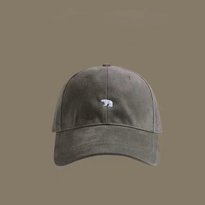 1pc Polar Bear Embroidered Baseball Hat for Men and Women