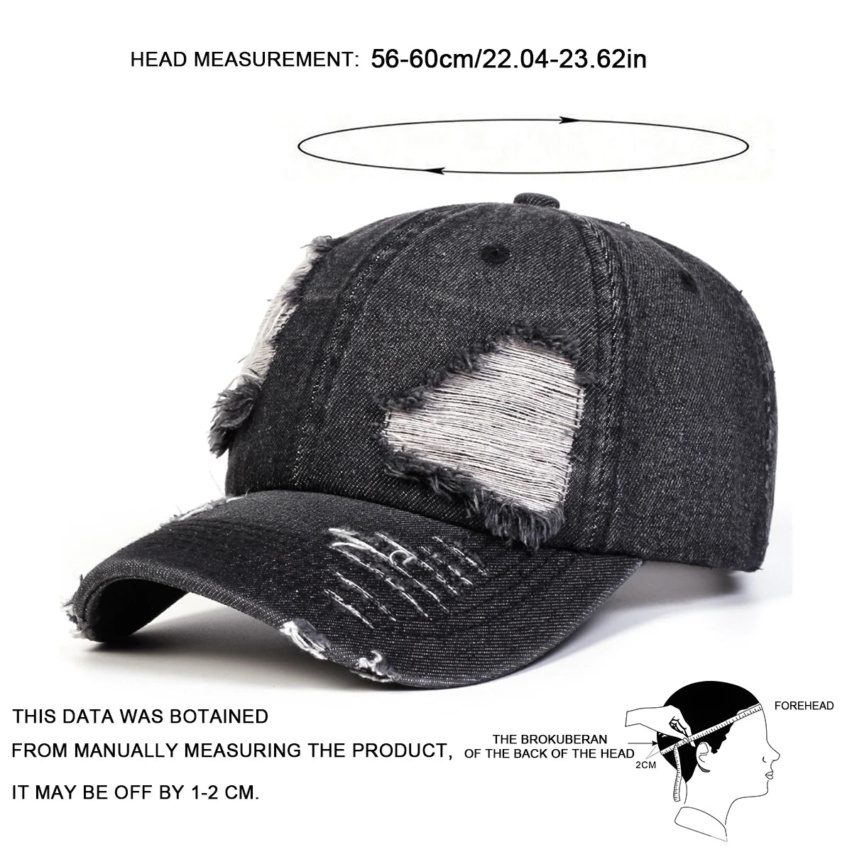 Unisex Broken Cowboy Baseball Caps