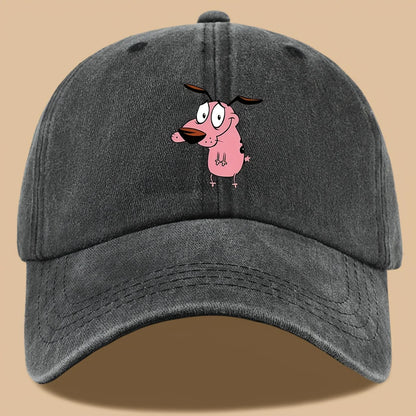 1pc Women's Cute Puppy Printed Baseball Cap with Curved Brim for Outdoor Shading Gift