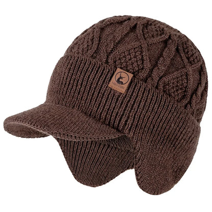 New Unisex Winter Hat Plush Fur Lined Warm Earflap Cap