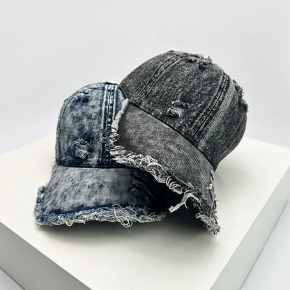 New Unisex American Vintage Broken Style Gradient Baseball Hats