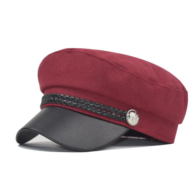 10 Colors Women Girls Caps Newsboy Hat Visor