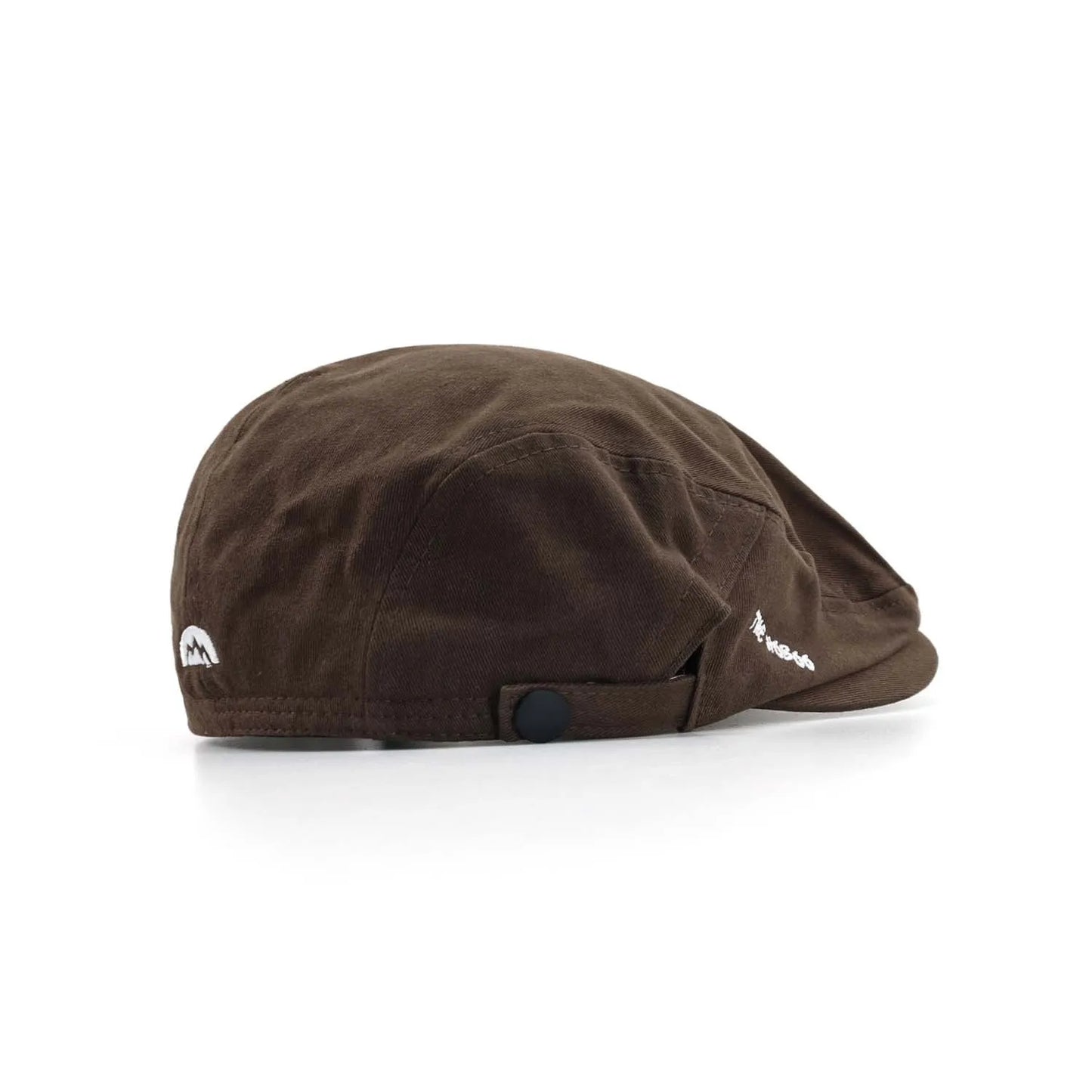 Casual Embroidered Cotton Beret Hat - Vintage Soft Reversible Newsboy Flat Cap