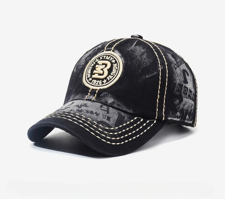 Retro Hat Baseball Cap Embroidery Letter Baseball Cap Fashion Couple Shade Sunscreen Versatile