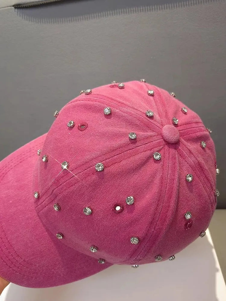 Fashion Women Spring Summer Diamonds Visors