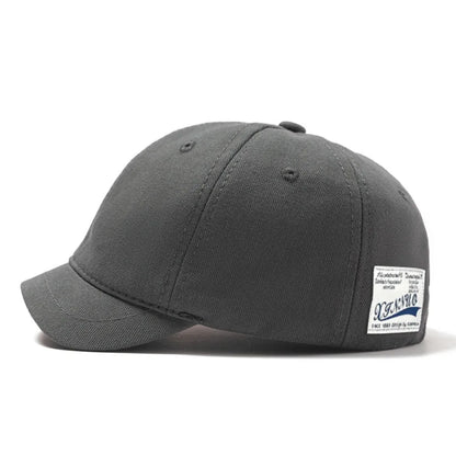 Casual Short Brim Baseball Cap Adjustable Nylon Dad Hat