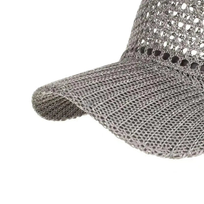 Men Fishing Hat Summer Full Mesh Baseball Cap
