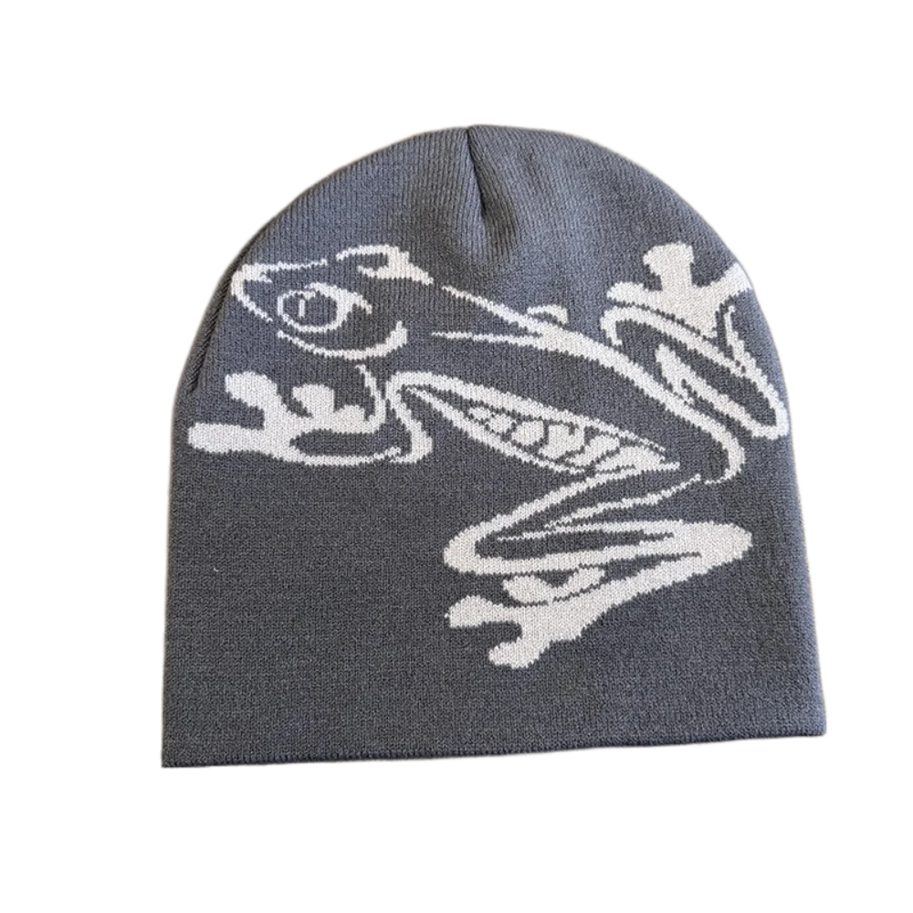 High Quality Frog Knit Hat Keep Warm Ear Protection Winter Autumn Hats