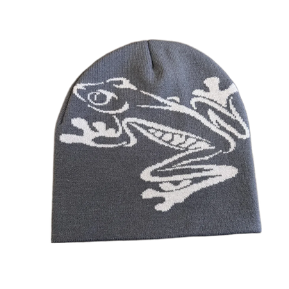 High Quality Frog Knit Hat Keep Warm Ear Protection Winter Autumn Hats